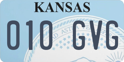 KS license plate 010GVG
