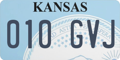 KS license plate 010GVJ