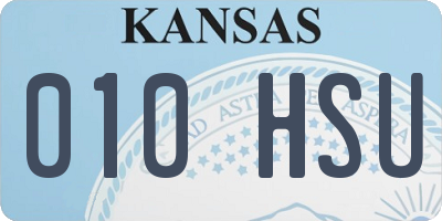 KS license plate 010HSU