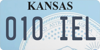 KS license plate 010IEL
