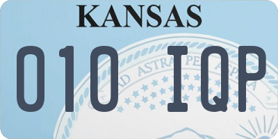 KS license plate 010IQP