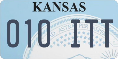 KS license plate 010ITT