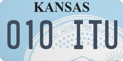 KS license plate 010ITU