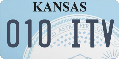 KS license plate 010ITV