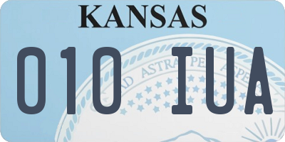 KS license plate 010IUA