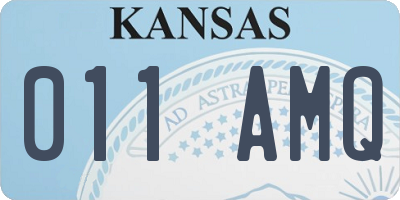 KS license plate 011AMQ