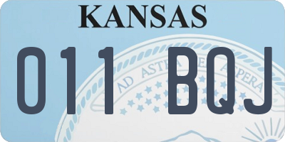 KS license plate 011BQJ