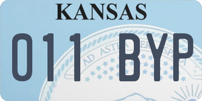 KS license plate 011BYP