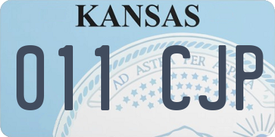 KS license plate 011CJP