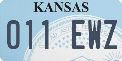 KS license plate 011EWZ