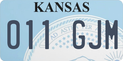 KS license plate 011GJM