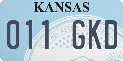 KS license plate 011GKD