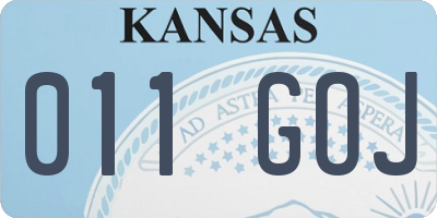 KS license plate 011GOJ