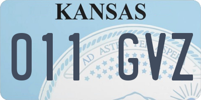 KS license plate 011GVZ