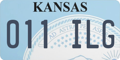 KS license plate 011ILG