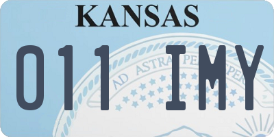 KS license plate 011IMY