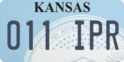 KS license plate 011IPR