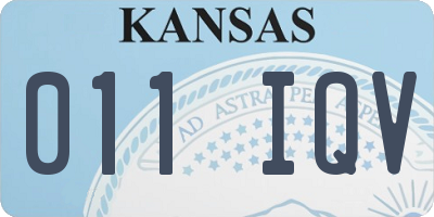 KS license plate 011IQV