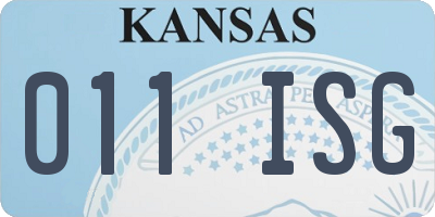 KS license plate 011ISG