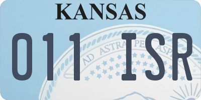 KS license plate 011ISR