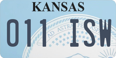 KS license plate 011ISW