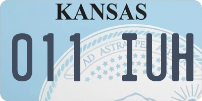 KS license plate 011IUH