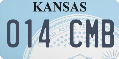 KS license plate 014CMB