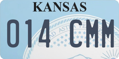 KS license plate 014CMM