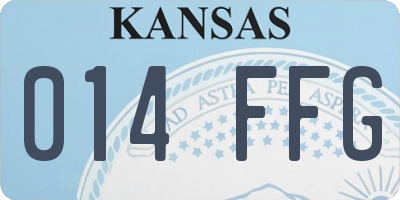 KS license plate 014FFG