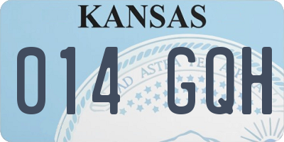 KS license plate 014GQH
