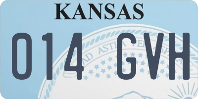 KS license plate 014GVH