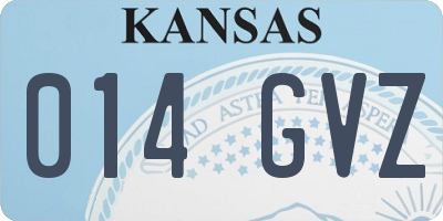 KS license plate 014GVZ