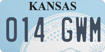 KS license plate 014GWM
