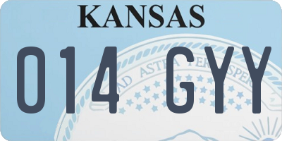 KS license plate 014GYY