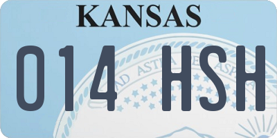 KS license plate 014HSH