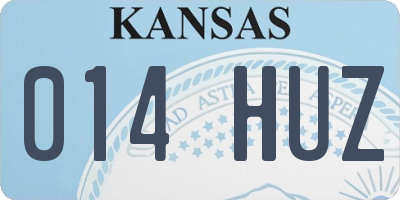 KS license plate 014HUZ