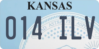 KS license plate 014ILV
