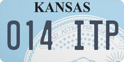 KS license plate 014ITP