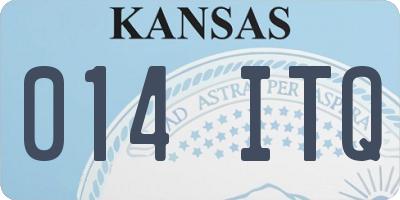 KS license plate 014ITQ