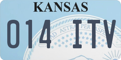 KS license plate 014ITV