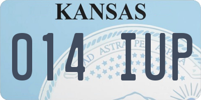 KS license plate 014IUP