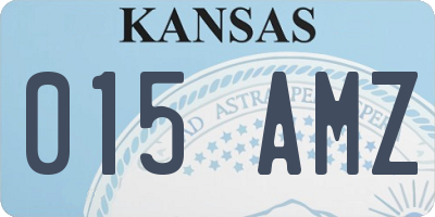 KS license plate 015AMZ