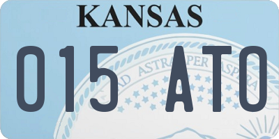 KS license plate 015ATO