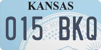 KS license plate 015BKQ