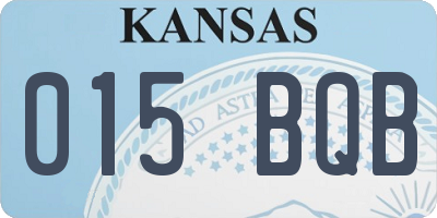 KS license plate 015BQB