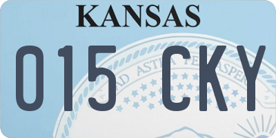 KS license plate 015CKY