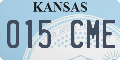 KS license plate 015CME
