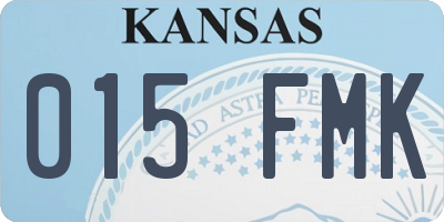 KS license plate 015FMK
