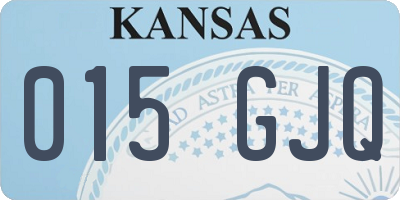 KS license plate 015GJQ