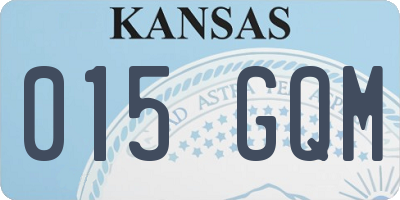 KS license plate 015GQM